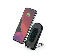 Image of Smart 15Watts Fast Wireless Charger, Premium Dual Coil, Black